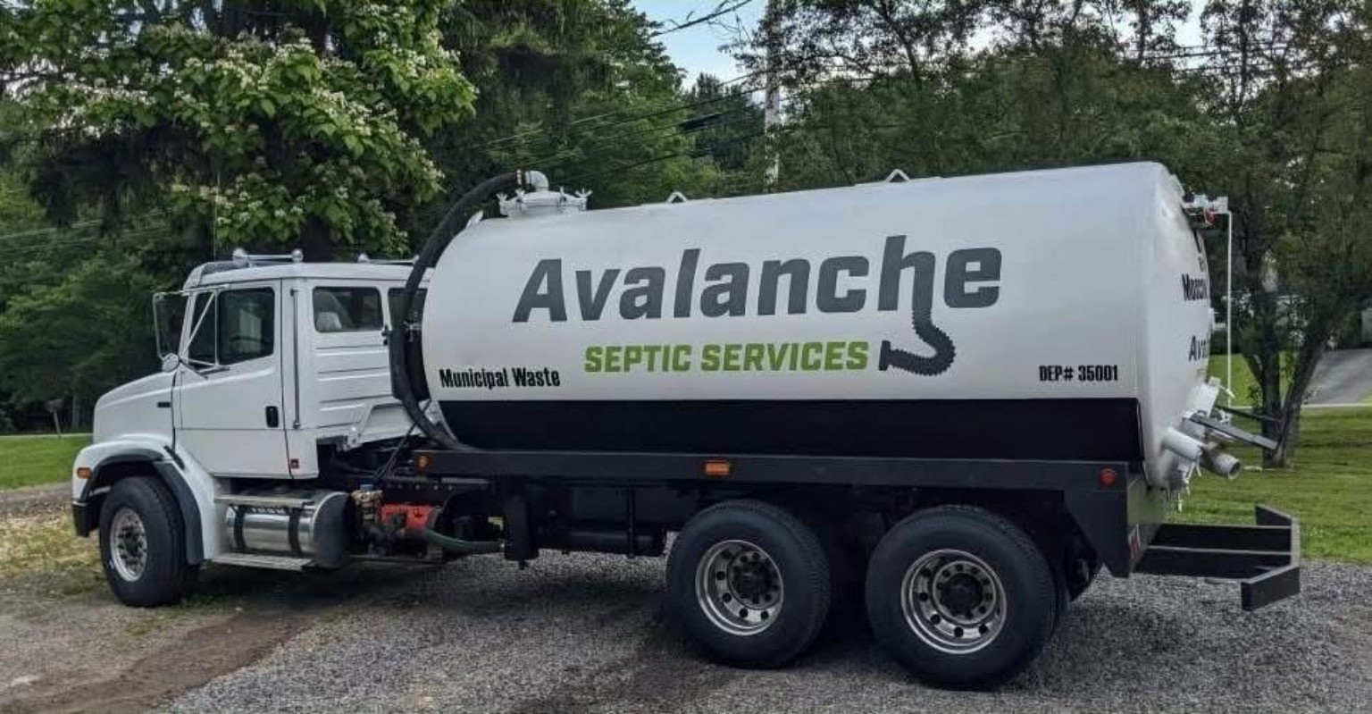 Avalanche Septic service truck in Monroe County
