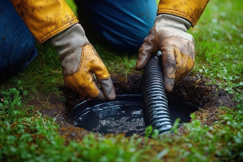 Septic tank pumping