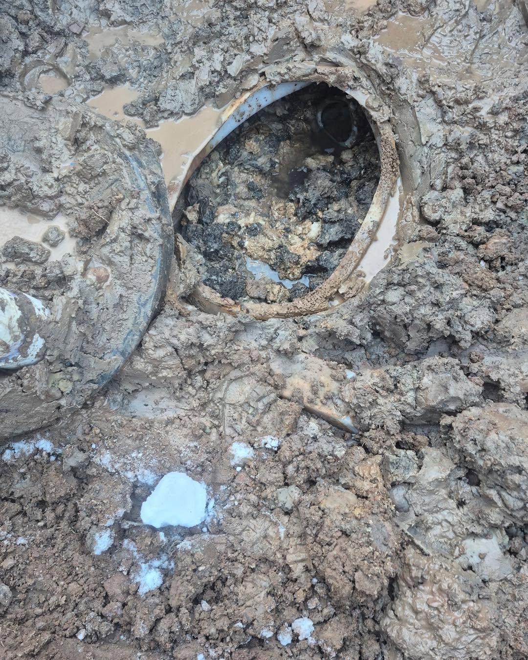 Damaged septic opening repair
