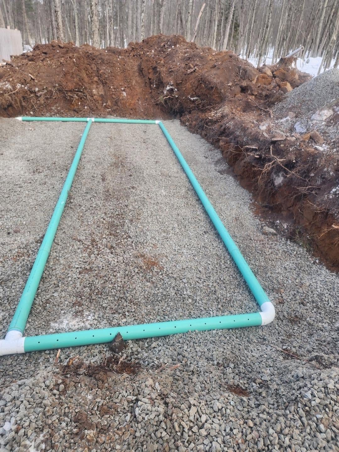 Drain field piping repair