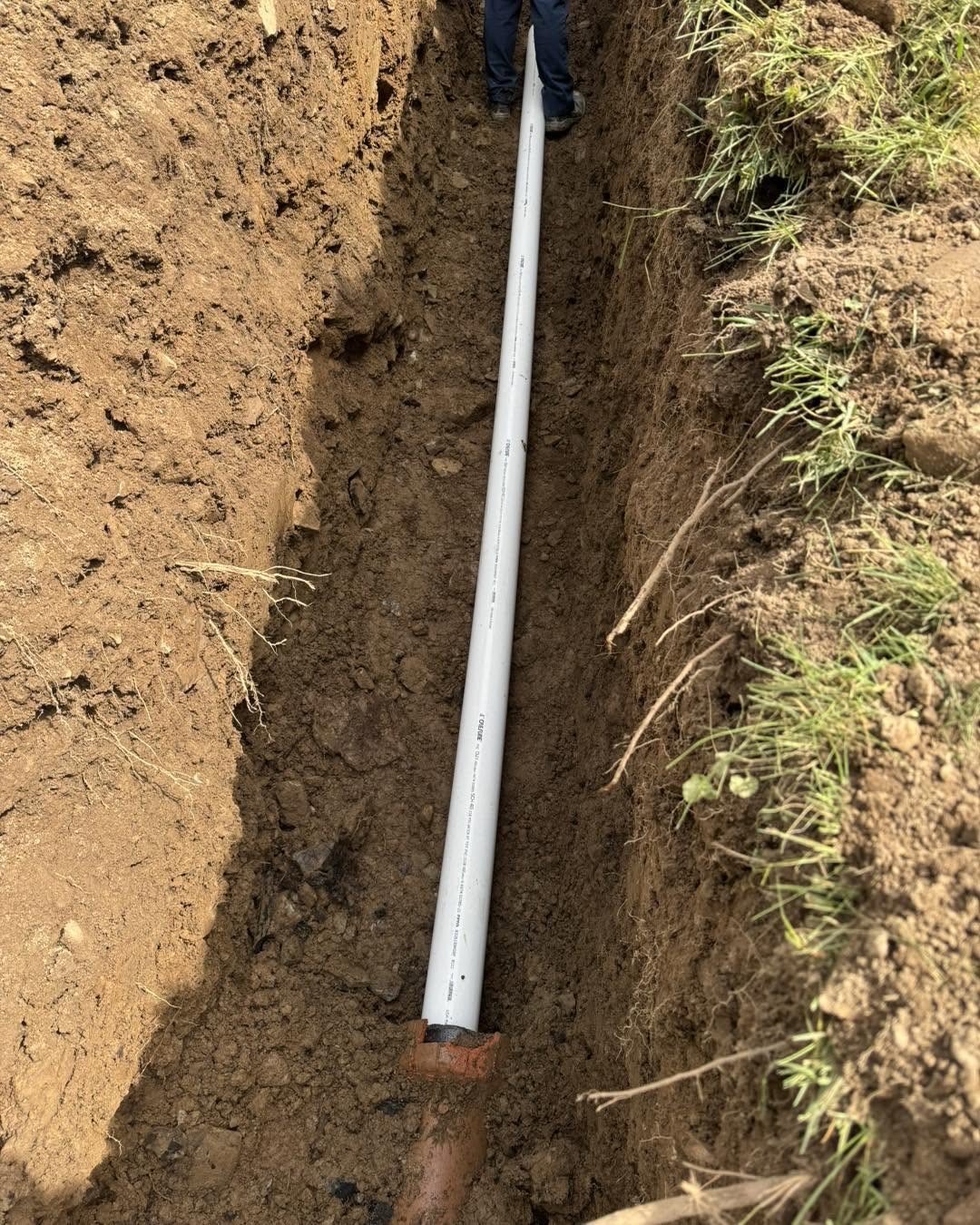 Septic line repair