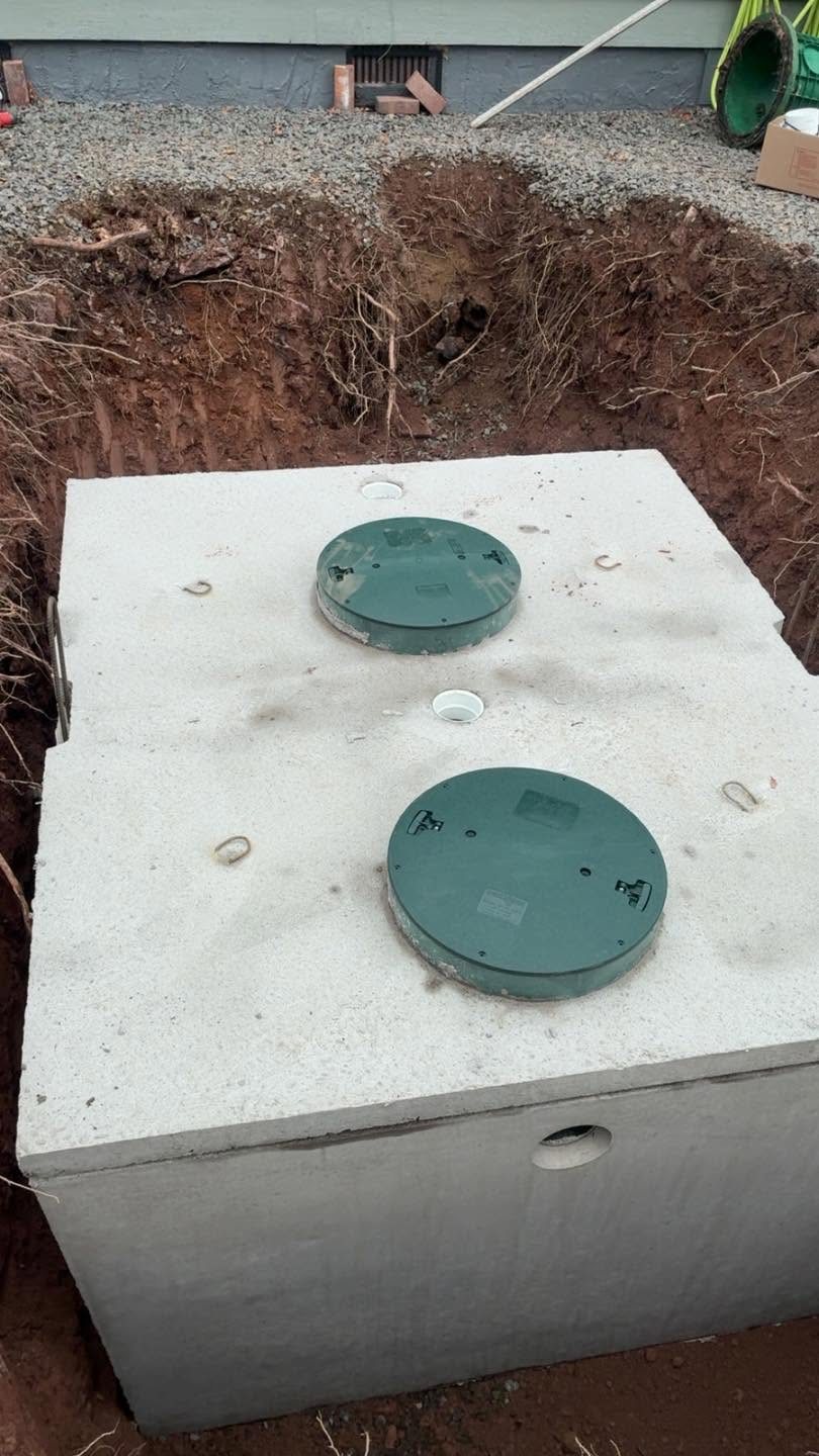 Large septic system installation project